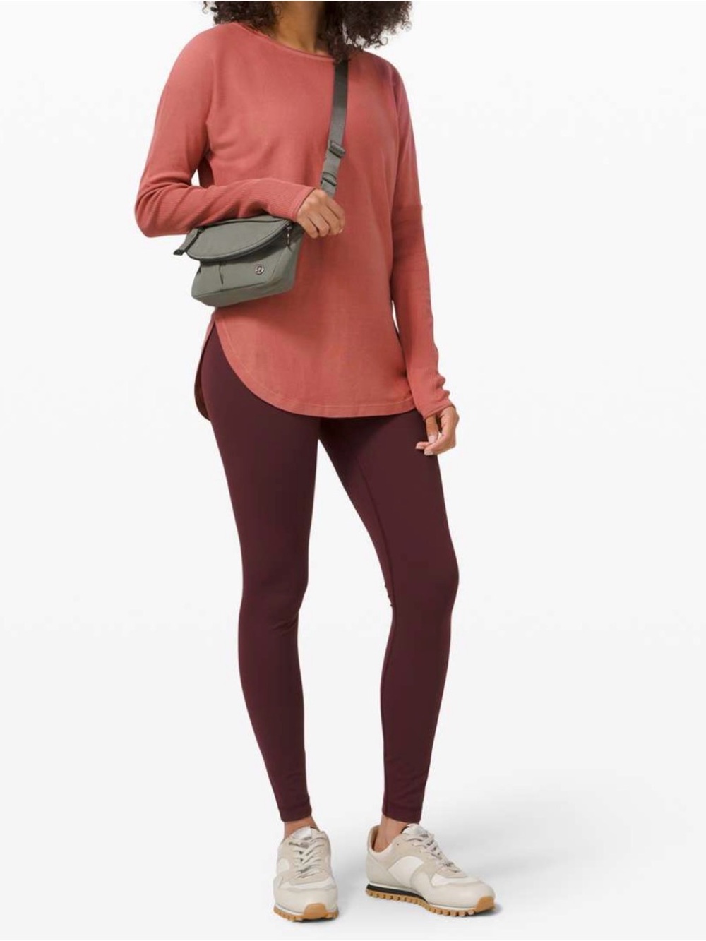 Lululemon Take It All Sweater Briar Rose Size 10 Long Sleeve Top - Picture 3 of 11